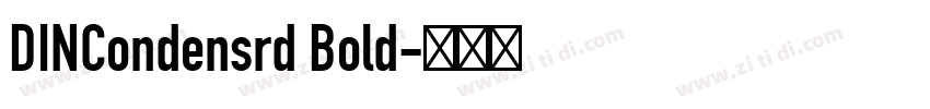 DINCondensrd Bold字体转换